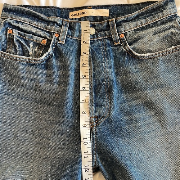 NWOT Grlfrnd the Cassidy Mid Rise Straight Leg denim - Picture 12 of 16